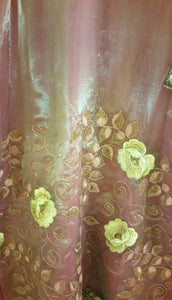 Pink Onion Tissue Stitched Kurta Dress Size 38 SC714-Anvi Creations-Kurta,Kurti,Top,Tunic
