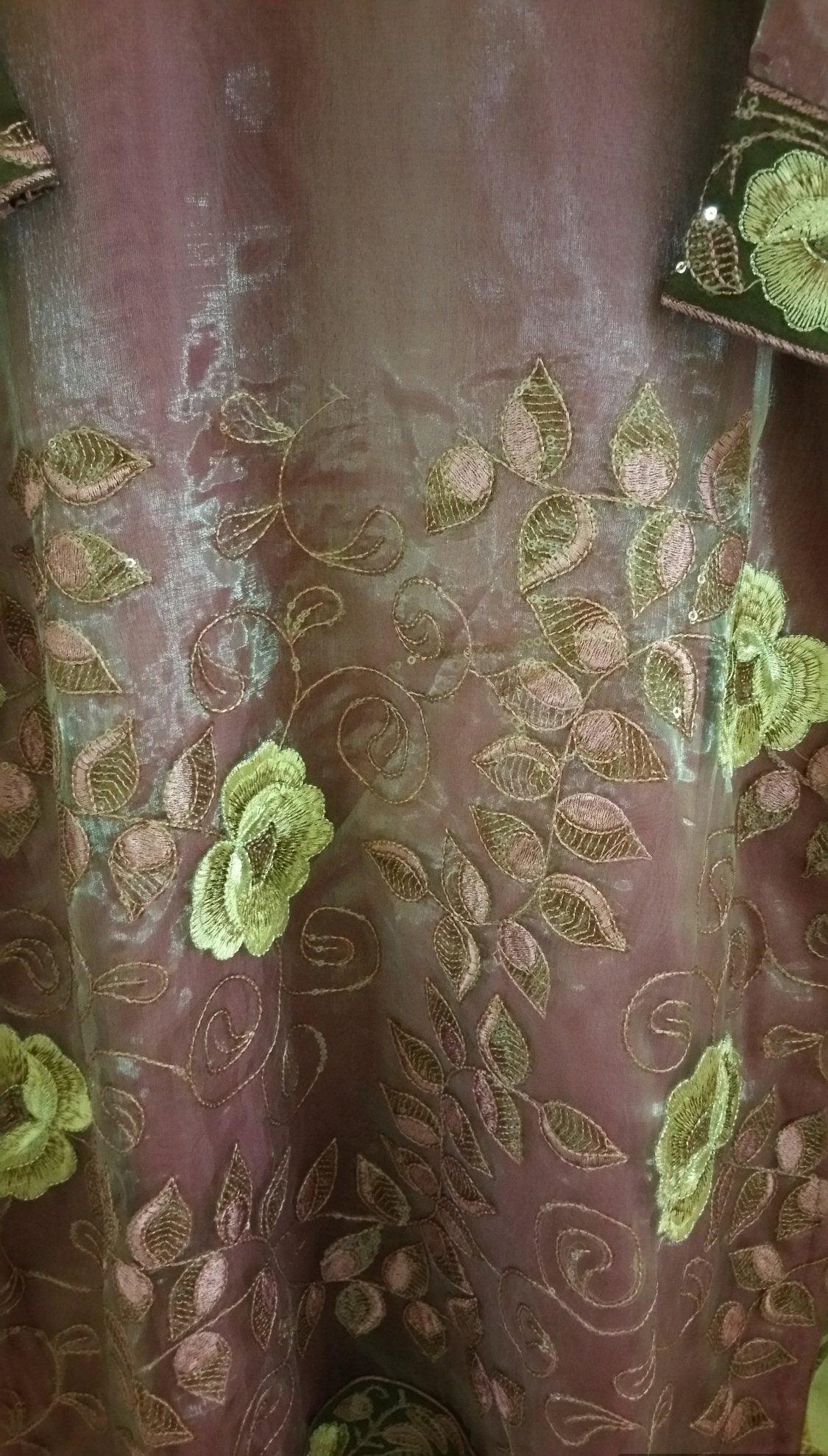 Onion Tissue with lining Semi-Stitched Kurta SC715-Anvi Creations-Kurta,Kurti,Top,Tunic