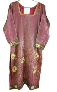 Onion Tissue with lining Semi-Stitched Kurta SC715-Anvi Creations-Kurta,Kurti,Top,Tunic