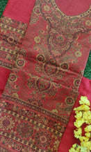 Load image into Gallery viewer, Red Fine Pashmina Kani Weave Salwar Kameez Dress Material SH15 - Ethnic&#39;s By Anvi Creations