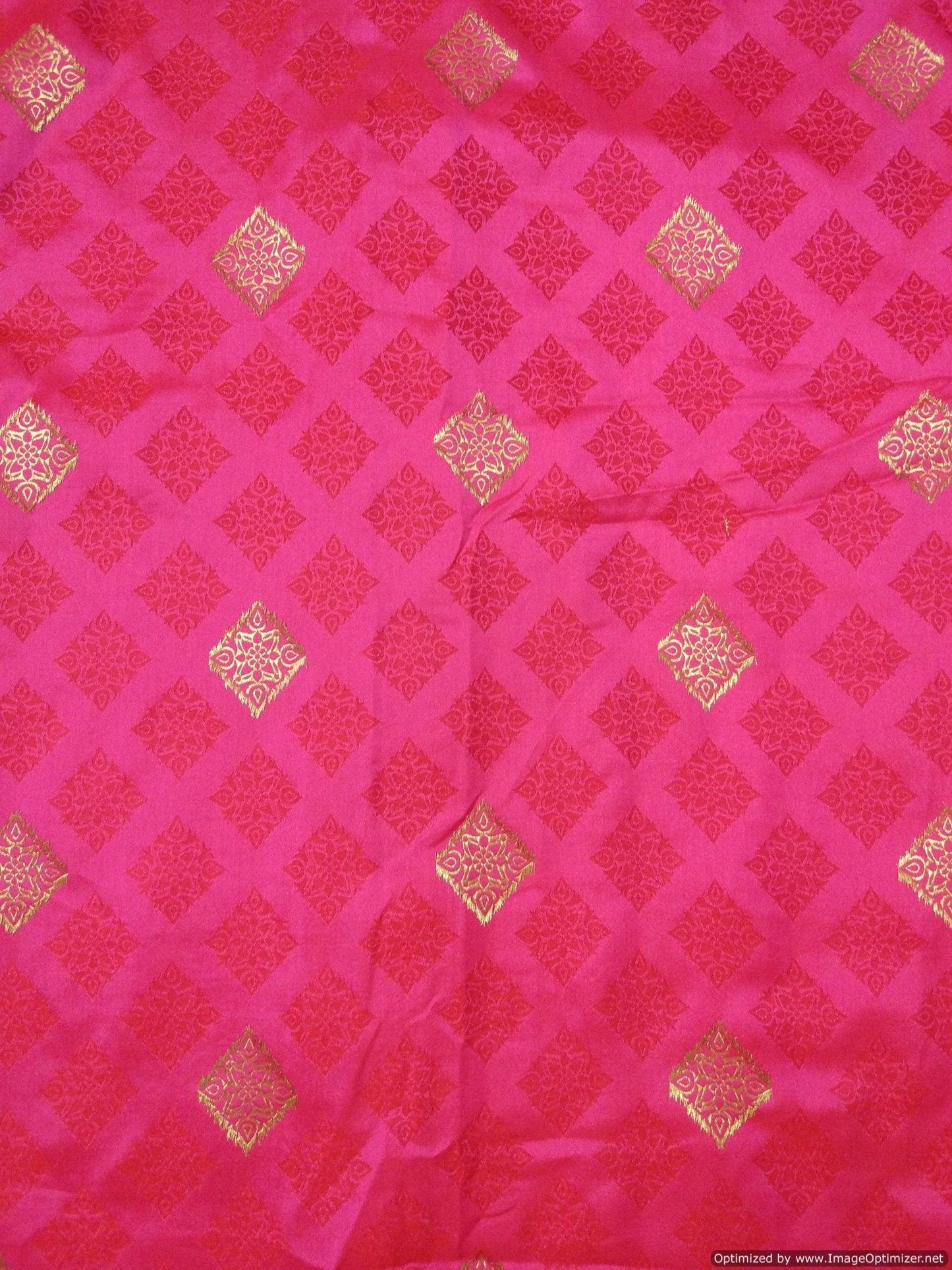 Designer Carrot Pink Pure Georgette Gotta Patti Border Saree SP13-Anvi Creations-Boutique Saree