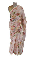 Charger l&#39;image dans la galerie, Organza Peach Floral Border Work Saree SP19-Anvi Creations-Boutique Saree