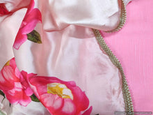 Charger l&#39;image dans la galerie, Designer Satin Crepe Digital Printed Pearl Lacer Saree SP23 - Ethnic&#39;s By Anvi Creations