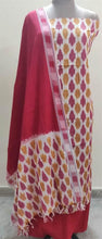Load image into Gallery viewer, Pochampally Single Ikkat Cream Cotton Dress Material SVIK04 - Ethnic&#39;s By Anvi Creations
