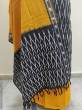 Charger l&#39;image dans la galerie, Pochampally Single Ikkat Black Cotton Dress Material SVIK08 - Ethnic&#39;s By Anvi Creations