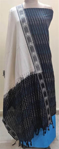 Pochampally Single Ikkat Black Cotton Dress Material SVIK10 - Ethnic's By Anvi Creations
