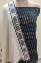 Load image into Gallery viewer, Pochampally Single Ikkat Black Cotton Dress Material SVIK10 - Ethnic&#39;s By Anvi Creations