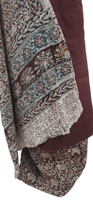Maroon Kalamkari Salwar Kameez Dress Material