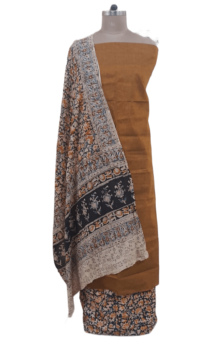 Kalamkari dress material at wholesale rate from weavers online –  DressesForWomen.IN