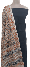 Load image into Gallery viewer, Black Kalamkari Salwar Kameez Dress Material