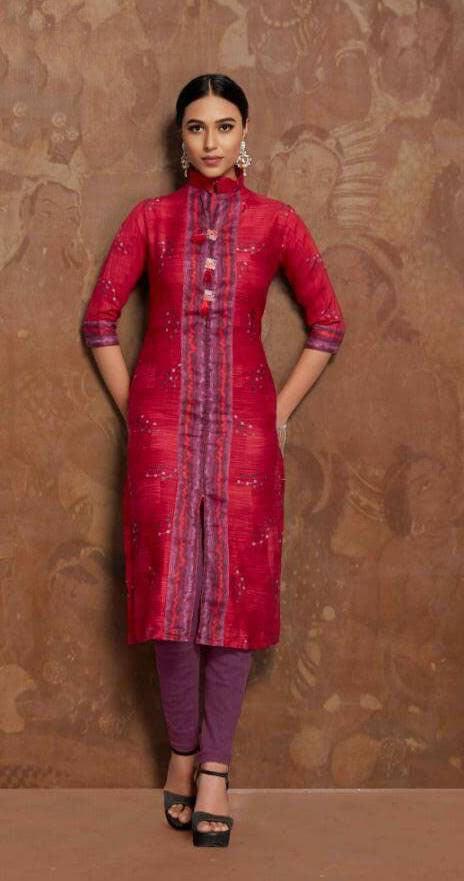 Designer Cotton Printed Daily Wear Kurti Kurta Size L 40 VD703 - Ethnic's By Anvi Creations