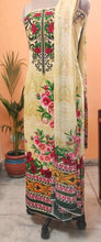 Load image into Gallery viewer, Cream Velvet Printed Dress Material V103-Anvi Creations-Velvet Dress Material